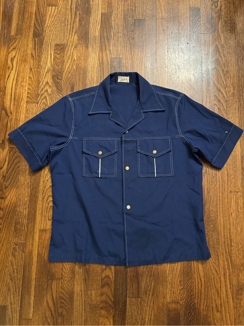Vintage John weitz collard shirt size XL